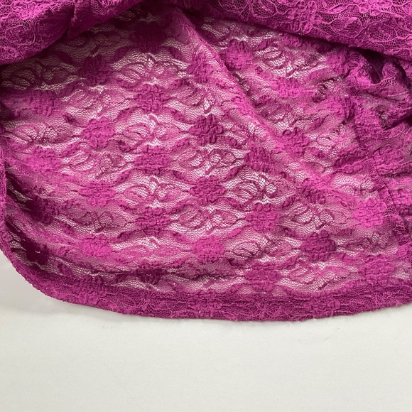 Free People Keep It Simple Lace Tee Sz L Dramatic Orchard Boho Fitted Y2K Floral - Picture 9 of 9